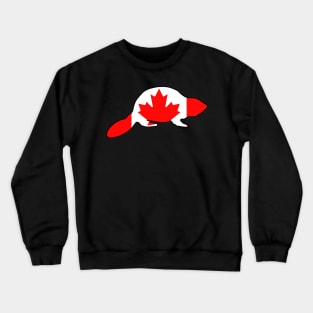 Canada Flag Beaver Crewneck Sweatshirt